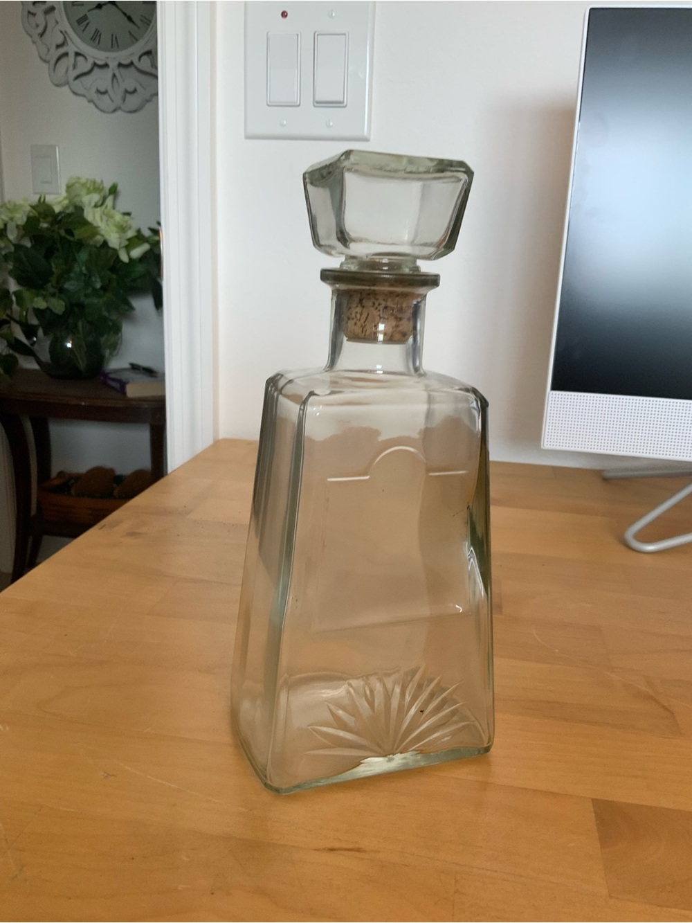 Vintage Jose Cuervo 1800 decanter